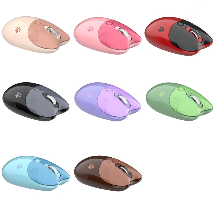 M3 3 teclas Lindo Silent Laptop Wireless Mouse, Spec: Bluetooth Wireless Version (Brown) - B1