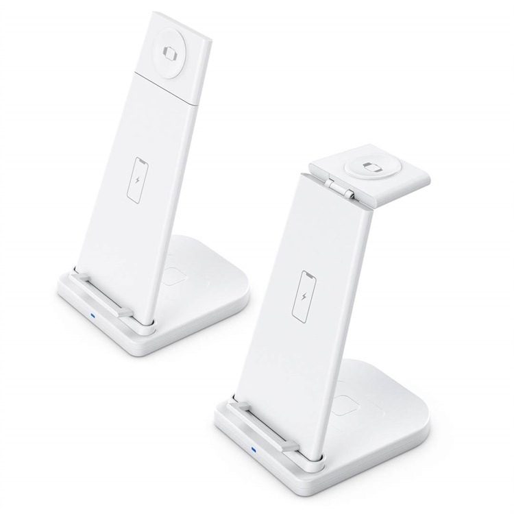 QGeeM QG-WC05 3 In 1 Portable Detachable Wireless Charger(White) QGeeM QG-WC05 3 In 1 Portable Detachable Wireless Charger(White)