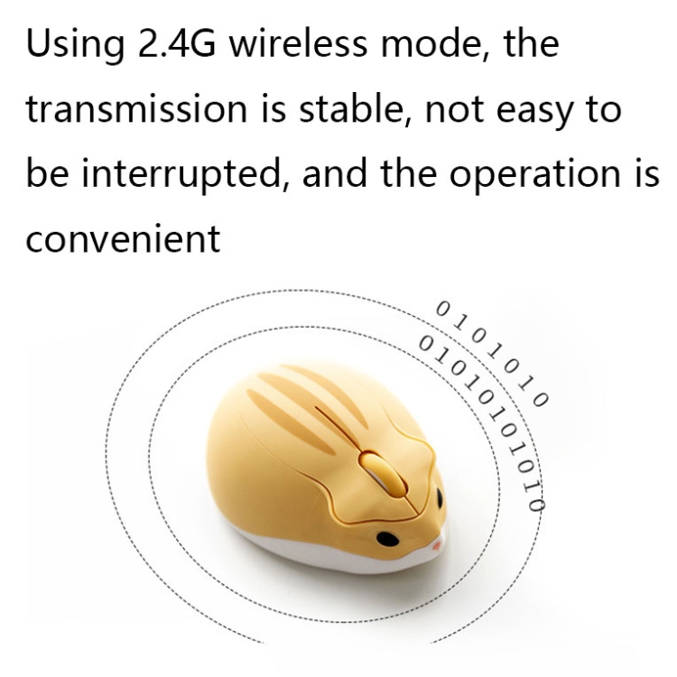 3 llaves 2.4g Wireless Hamster Forma Mouse (rosa) - B3