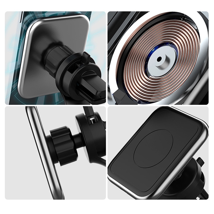 C03 Magnetic Wireless Phone Charger for Car Air Outlet(Black) C03 Magnetic Wireless Phone Charger for Car Air Outlet(Black)