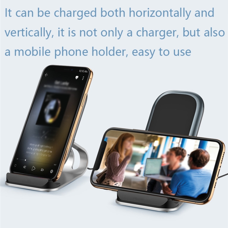 Z01 15W Multifunctional Desktop Wireless Charger with Stand Function, Spec: MCU (Black) Z01 15W Multifunctional Desktop Wireless Charger with Stand Function, Spec: MCU (Black)
