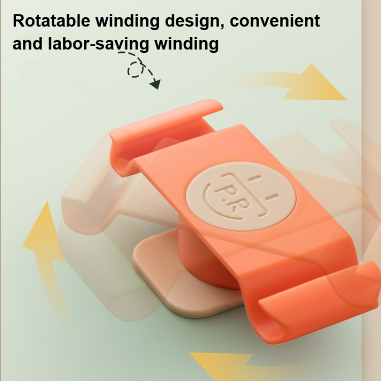 2 PCS Rotatable Winder Data Cable Wire Organizer( Blue)