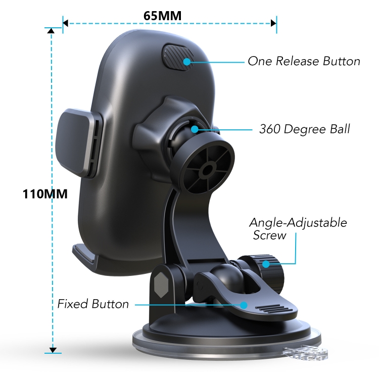 Car Navigation Rack Car Suction Cup Outlet Multi-Function Mobile Phone Frame(H6-S01 Black) Car Navigation Rack Car Suction Cup Outlet Multi-Function Mobile Phone Frame(H6-S01 Black)