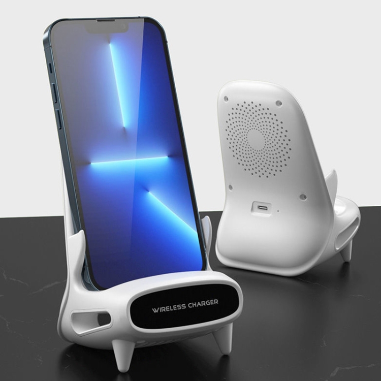 M111 15W Desktop Vertical Wireless Charging Stand for 4.5-11 Inch Mobile Phone Tablet(White) M111 15W Desktop Vertical Wireless Charging Stand for 4.5-11 Inch Mobile Phone Tablet(White)