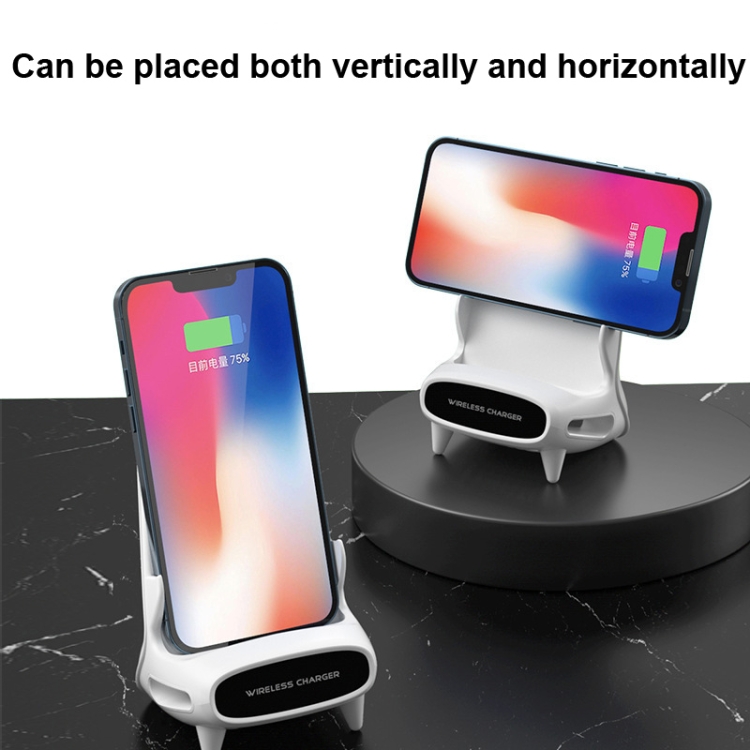 M111 15W Desktop Vertical Wireless Charging Stand for 4.5-11 Inch Mobile Phone Tablet(White) M111 15W Desktop Vertical Wireless Charging Stand for 4.5-11 Inch Mobile Phone Tablet(White)