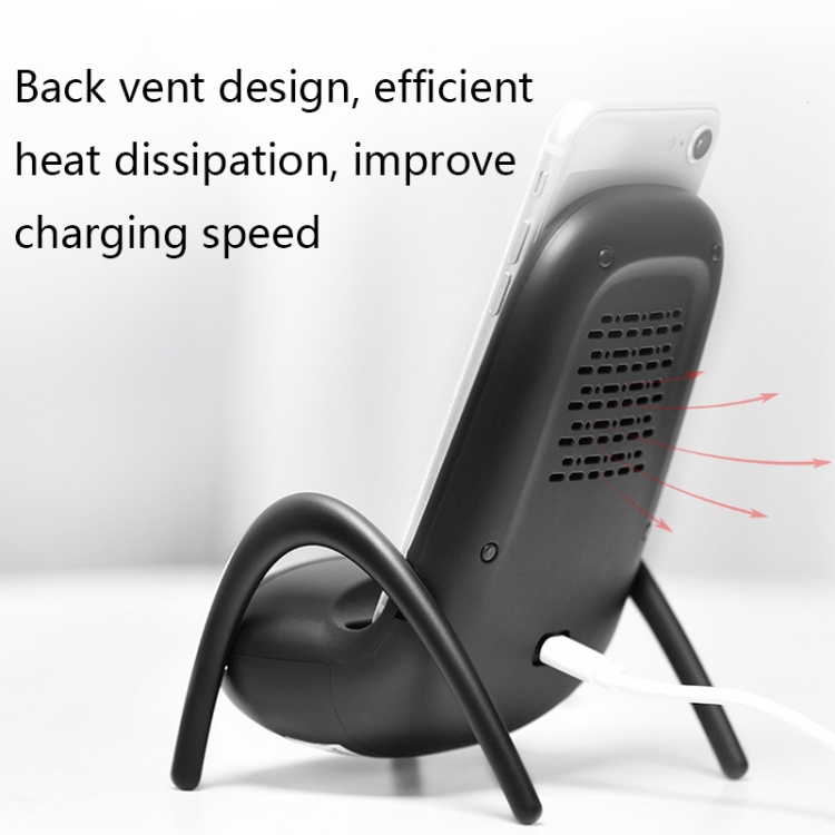 JP-wxc Chair Shape Wireless Charger with Amplifier Function(Black) JP-wxc Chair Shape Wireless Charger with Amplifier Function(Black)