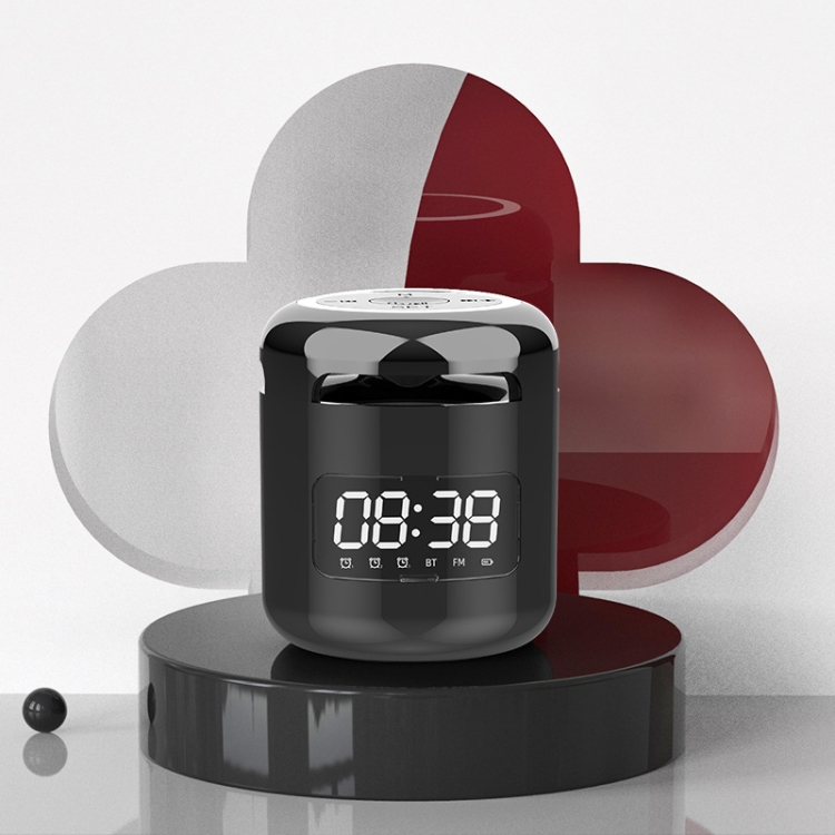 JM01 Mini Card Outdoor Portable Wireless Bluetooth Speaker Clock(Black) JM01 Mini Card Outdoor Portable Wireless Bluetooth Speaker Clock(Black)