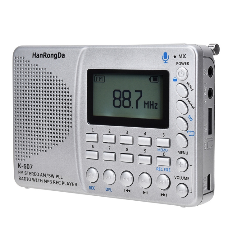 HanRongDa Desktop Radio Полнодиапазонного Card Digital Recorder.