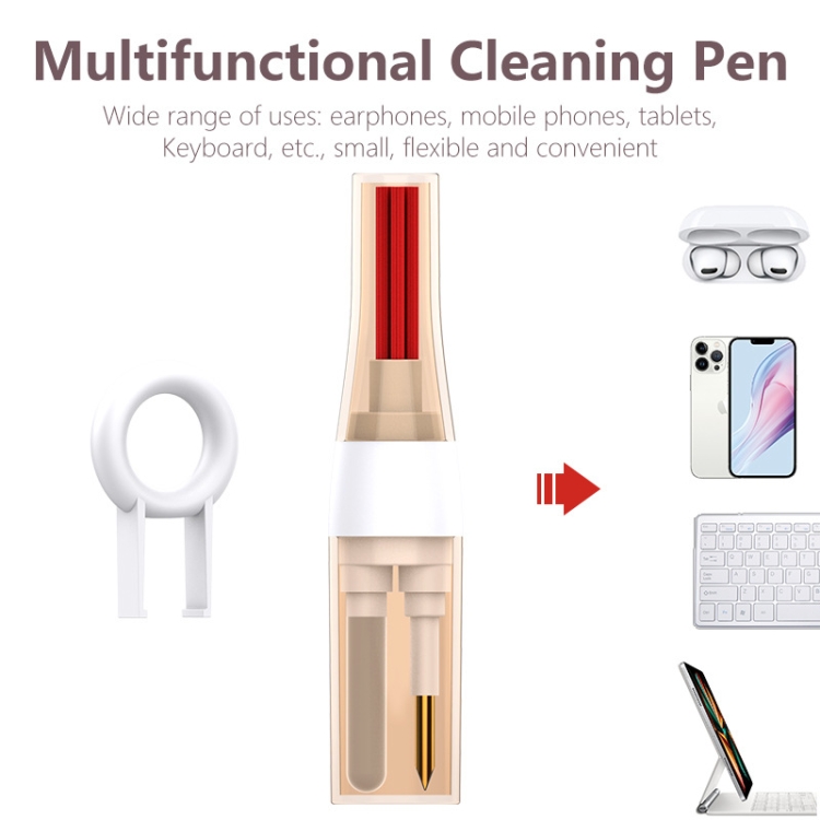 3 In 1 Lipstick Bluetooth Headset Cleaning Pen Computer Keyboard Cleaning Brush(White) 3 In 1 Lipstick Bluetooth Headset Cleaning Pen Computer Keyboard Cleaning Brush(White)
