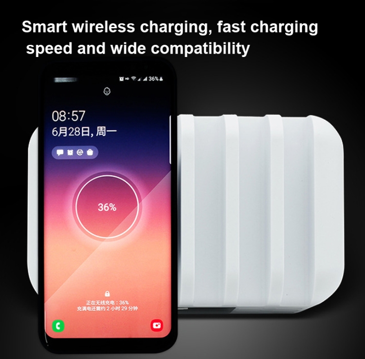 QC 3.0+5 USB Ports+QI Wireless Charging Multi-function Charger with Clock Function,EU Plug(Grey) QC 3.0+5 USB Ports+QI Wireless Charging Multi-function Charger with Clock Function,EU Plug(Grey)