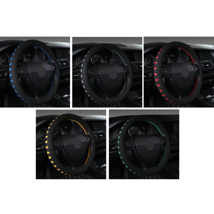 black)car Steering Wheel Cover 5 Colors New Eva Punching Universal