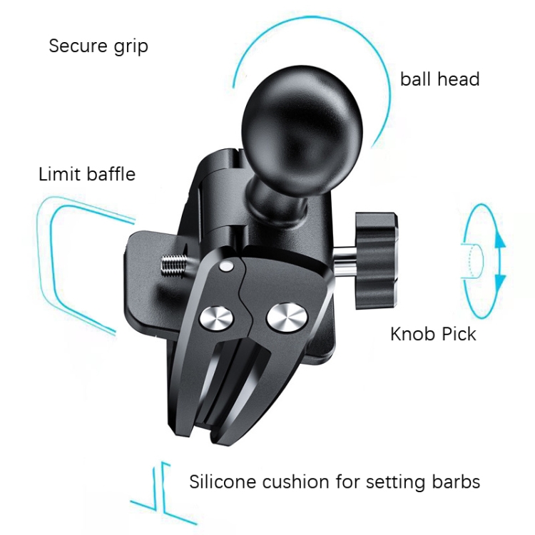 3 PCS Rotatable Car Bracket Base Car Air Conditioning Hole Buckle, Shape: Tiger Clamp 3 PCS Rotatable Car Bracket Base Car Air Conditioning Hole Buckle, Shape: Tiger Clamp