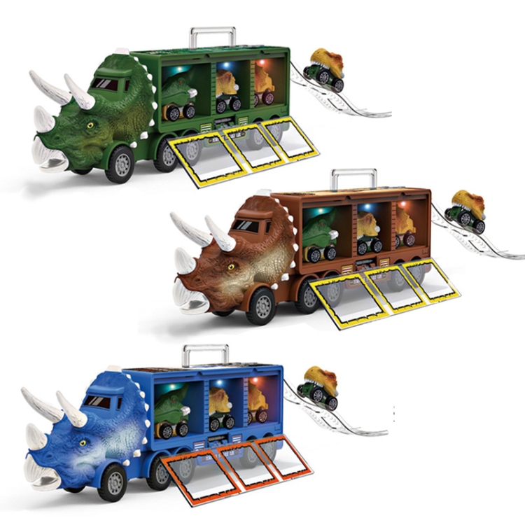  Toy Life - Camión de dinosaurio con 6 autos de