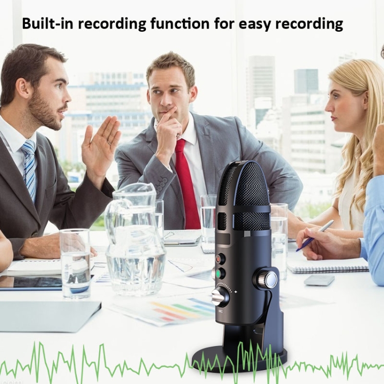 M9 RGB Condenser Microphone Built-in Sound Card,Style: Computer+32G ...