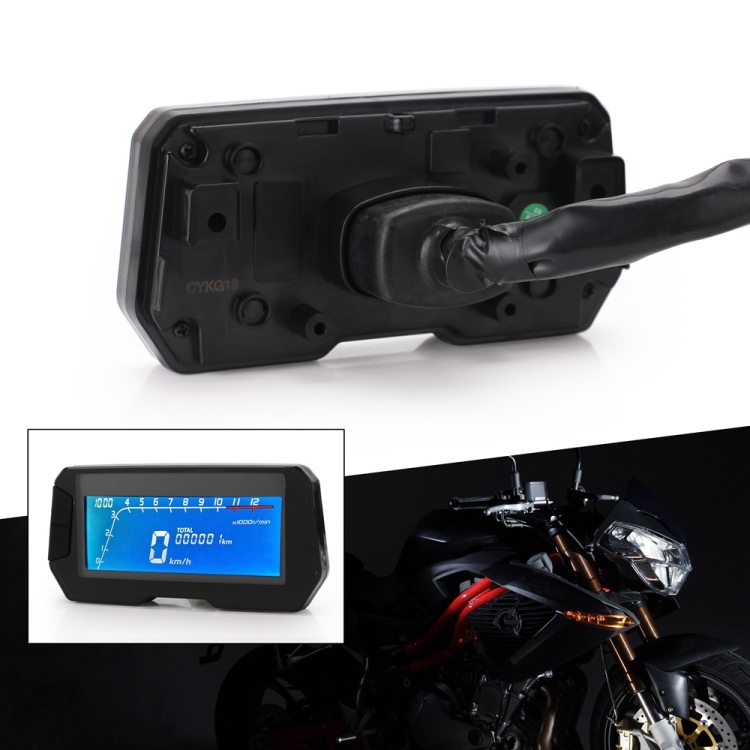 6 Getriebe Universal Motorrad LCD Digital Tacho Kilometerzähler