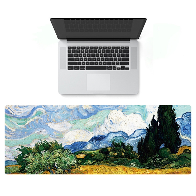 300x800x3mm Locked Am002 Large Oil Painting Desk Rubber Mouse Pad(Carriage) - B6