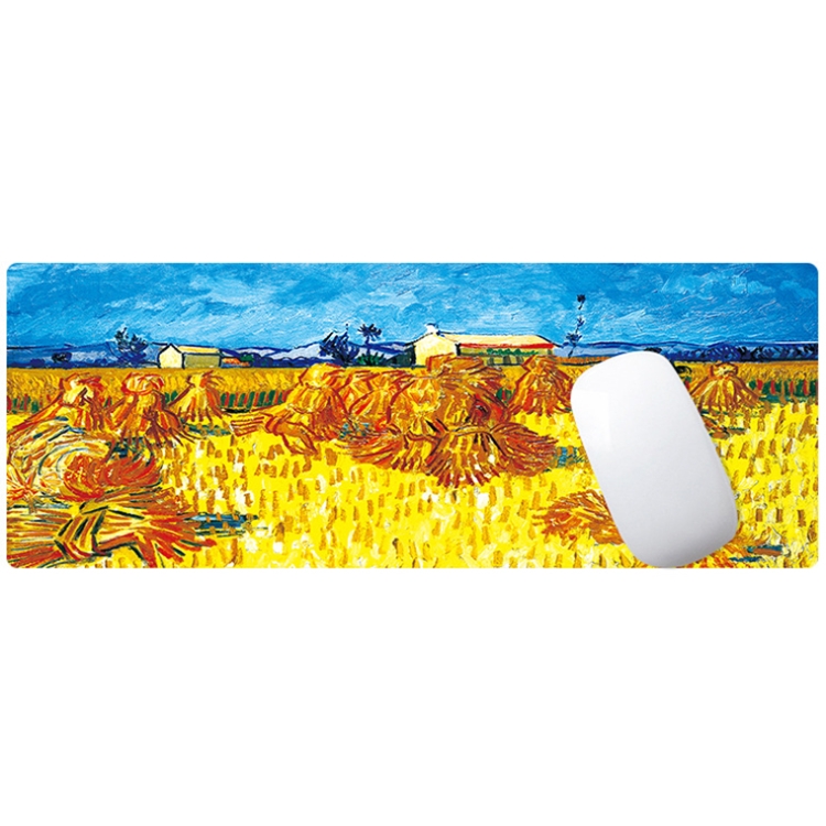 300x800x4mm Locked Am002 Large Oil Painting Desk Rubber Mouse Pad(Carriage) - B2