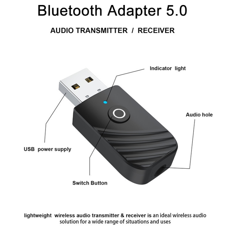 Bluetooth 5.0 Wireless Audio Receiver Transmitter Bluetooth 5.0 Wireless Audio Receiver Transmitter