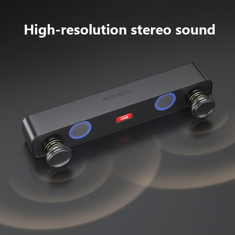 HA05 Dual Speaker Diaphragm Bluetooth Speaker with Phone Frame Function(Dazzling Black) HA05 Dual Speaker Diaphragm Bluetooth Speaker with Phone Frame Function(Dazzling Black)