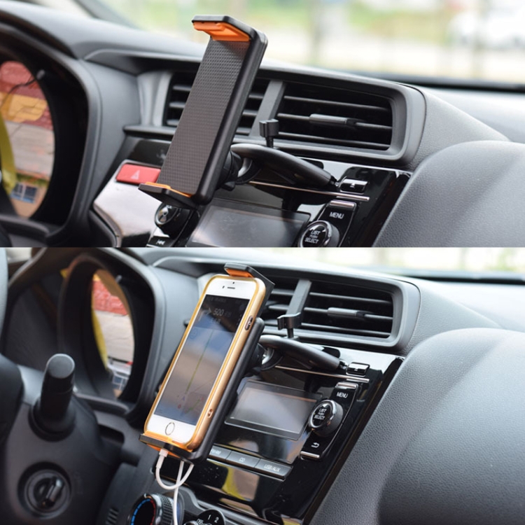 Automobiles CD Port Mobile Phone Tablet Universal Bracket, Specification: Used Within 12 inch Gray Automobiles CD Port Mobile Phone Tablet Universal Bracket, Specification: Used Within 12 inch Gray
