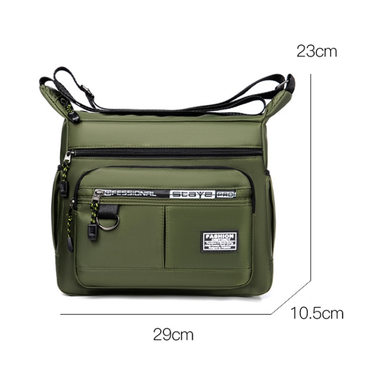 Men's Canvas Messenger Bag With Multiple Pockets, Large Capacity