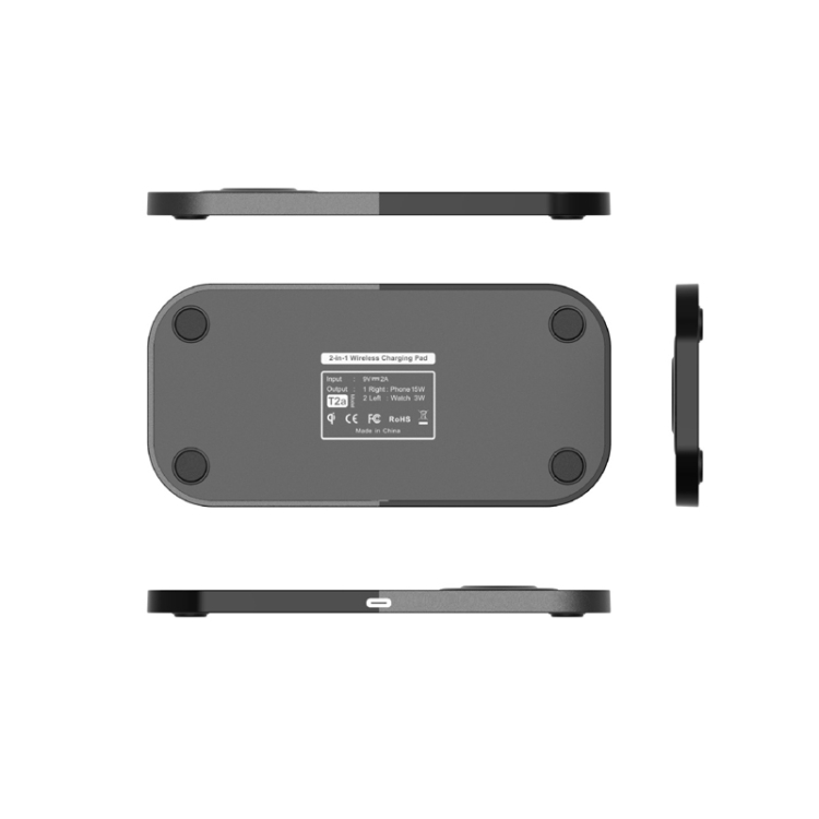 2 In 1 Wireless Charger Suitable For Apple/QI Mobile Phone & Apple Watch (Black) 2 In 1 Wireless Charger Suitable For Apple/QI Mobile Phone & Apple Watch (Black)