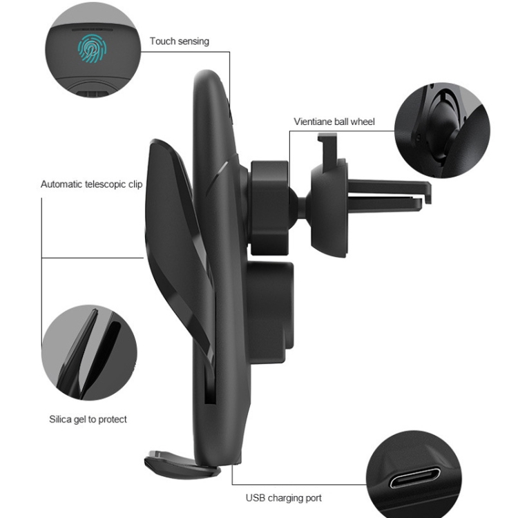 M11 Automatic Electromagnetic 15W Car Wireless Charging Bracket M11 Automatic Electromagnetic 15W Car Wireless Charging Bracket