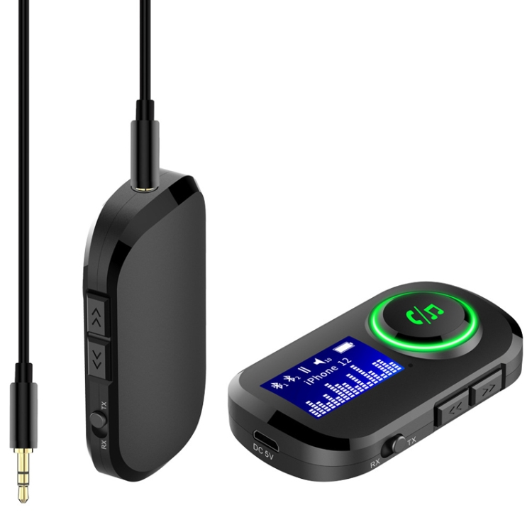 BR05 2 In 1 Car Bluetooth Receiver Audio Amplifier Converter with Display