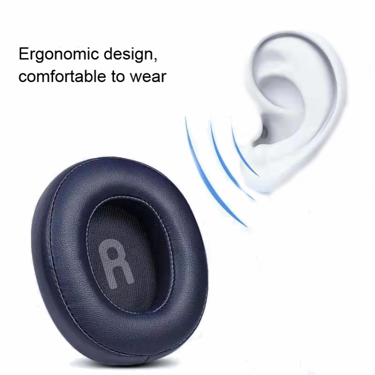 1 Pair Headphone Cover Earmuffs  for JBL TUNE700 T750BTNC  T700BT(Black Protein Leather)