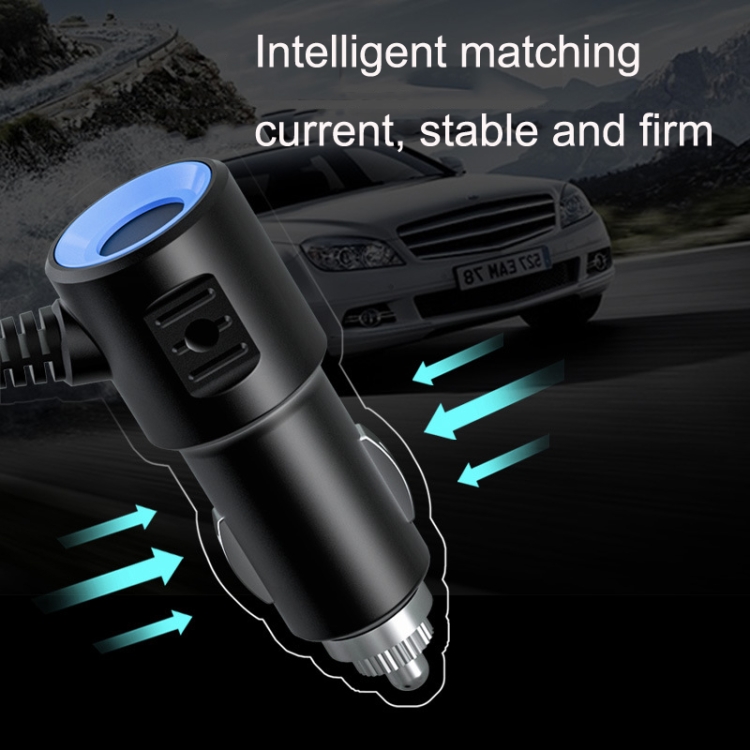 Dual USB + Type-C / USB-C 3 Hole Car Charger, Style: QC3.0 + PD Fast Charge Version(Black) Dual USB + Type-C / USB-C 3 Hole Car Charger, Style: QC3.0 + PD Fast Charge Version(Black)