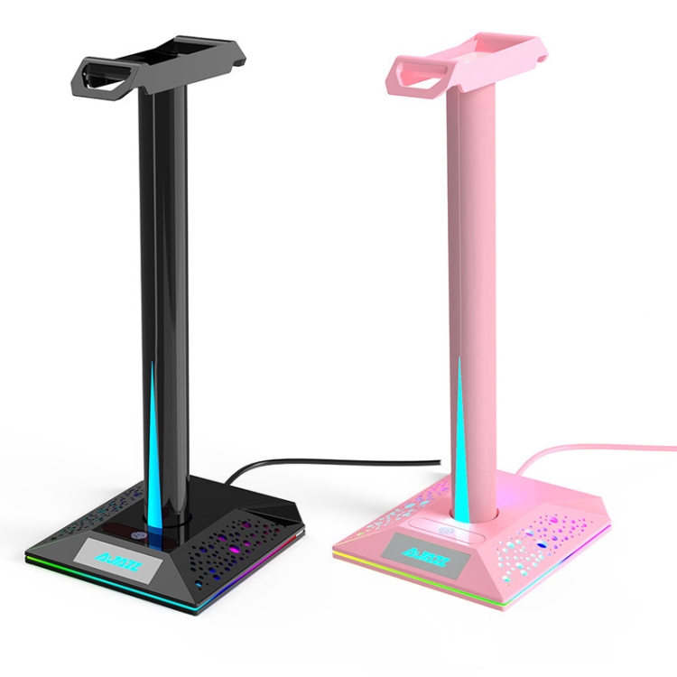 Ajazz EB01 Desktop vertical RGB Lighting Headset Stand (rosa) - B1