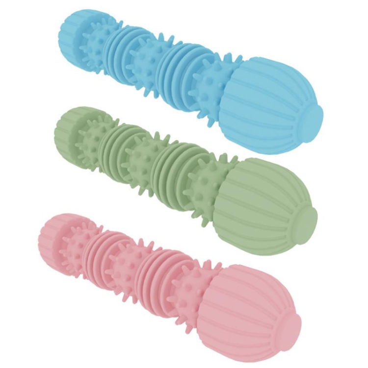 2 PCS PET CATERPILLAR Forma Toy Dog Interactive Chewing dientes de desgaste (azul claro) - B3