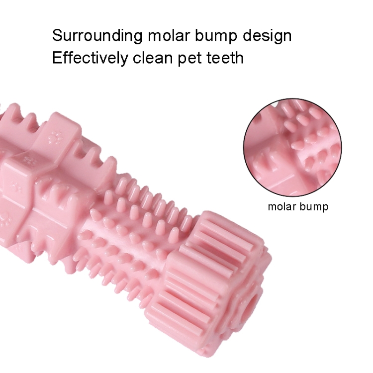 Perros mordisco Toys Hexagonal Molar Barras de dientes de mascota (azul claro cielo) - B3