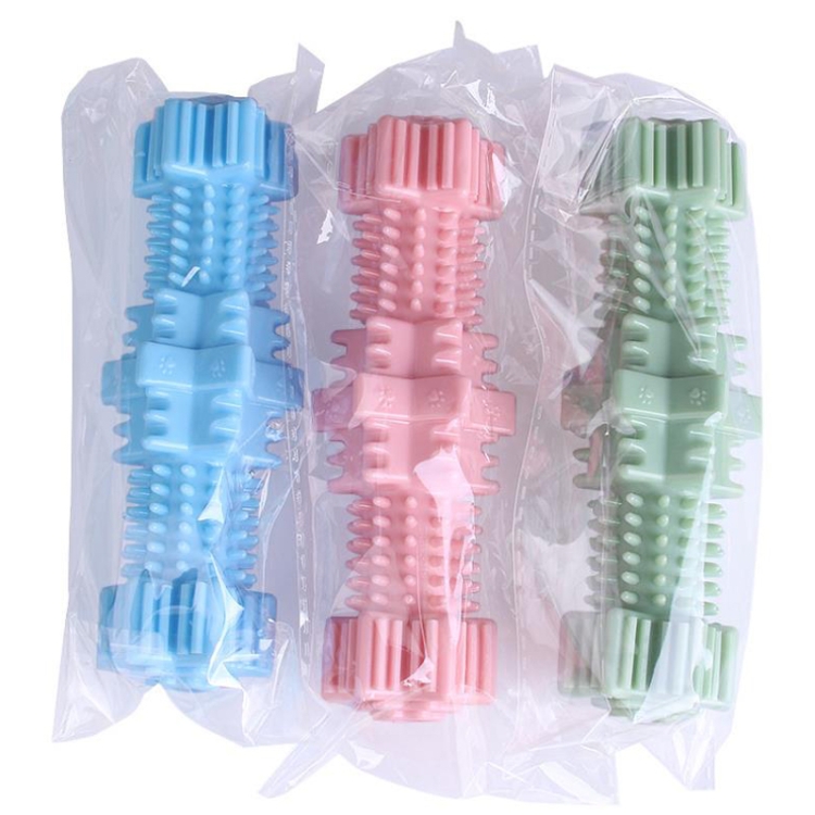 Perros mordisco Toys Hexagonal Molar Barras de dientes de mascota (azul claro cielo) - B6