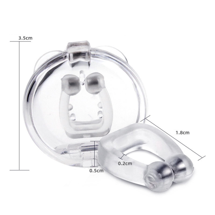 10 PCS Mini Portable Silicone Magnetic Snoring Stopper(Transparent) - B2