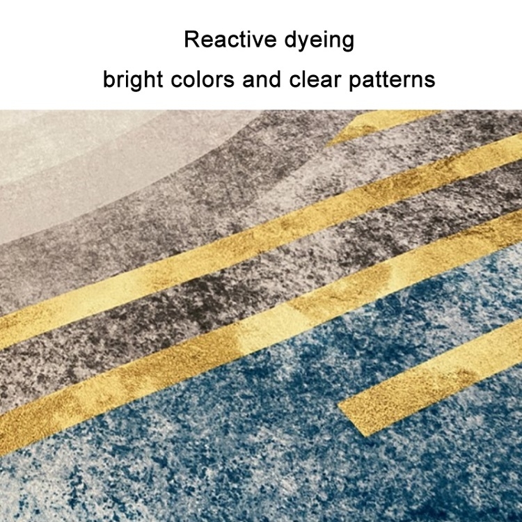 Modern Abstract Geometric Living Room Rug Coffee Table Cushion, Size:  60x90cm(09)