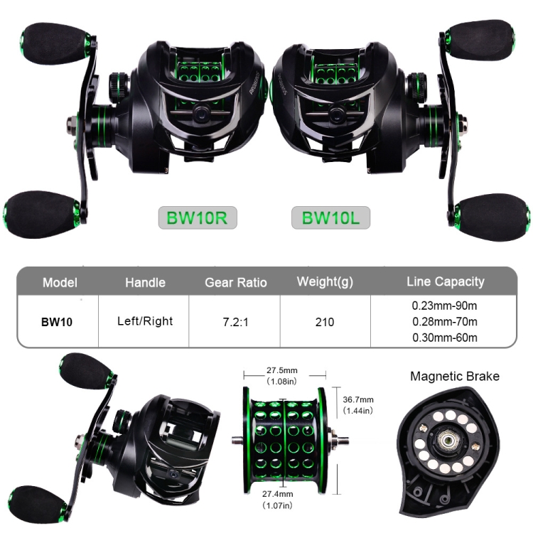 Fishing Reels 7.2:1 Metal Throwing Reel Left And Right Hand Fishing Reel  Fishing Reel, Sea Fishing Reel Fishing Accessories