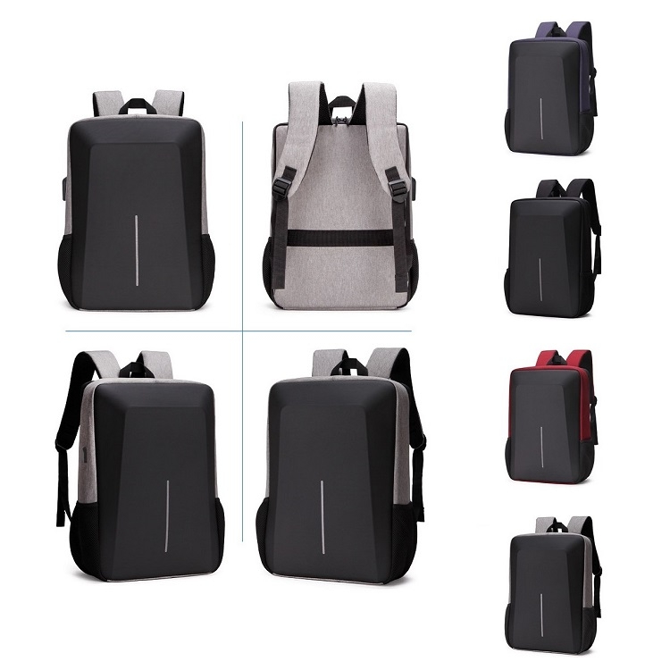 Bolsa de computadora antirrobo de mochila de mochila de mochila para hombres, color: 8001-J gris - 1