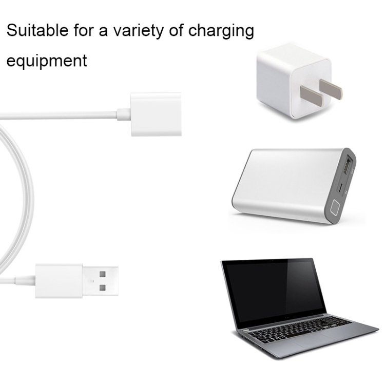 1m Stylus Charging Cable For Apple Pencil 1(White) 1m Stylus Charging Cable For Apple Pencil 1(White)
