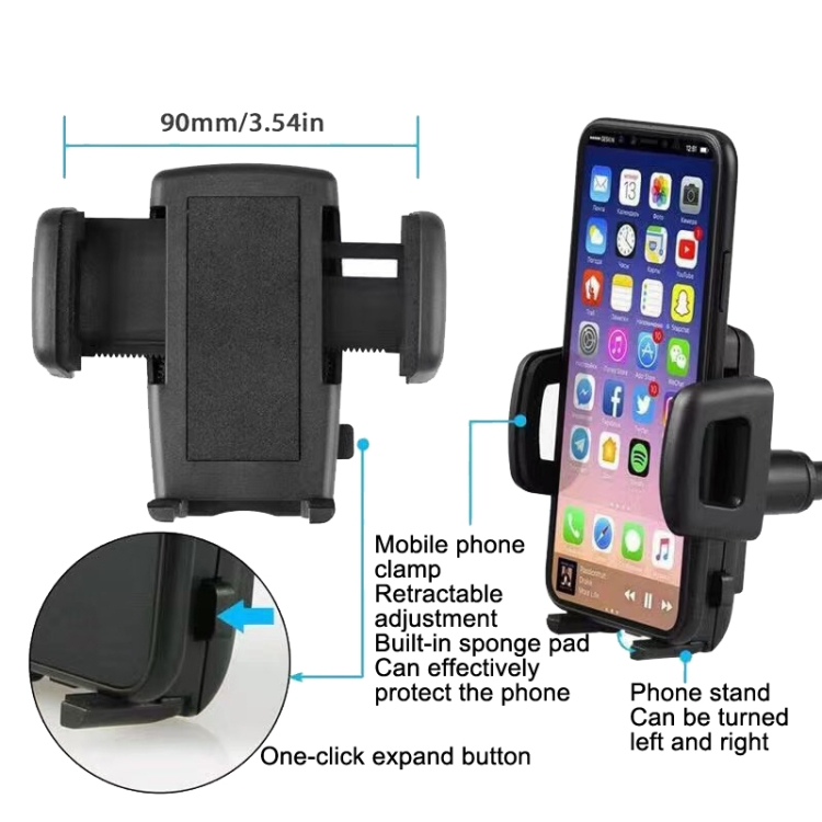 Car Rearview Mirror Hose Bracket Mobile Phone Clip Universal Navigation Bracket Car Rearview Mirror Hose Bracket Mobile Phone Clip Universal Navigation Bracket
