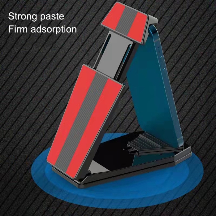 Mobile Phone Tablet Car Holder Suction Cup Instrument Fixed Bracket, Color: Red Leather Pattern Mobile Phone Tablet Car Holder Suction Cup Instrument Fixed Bracket, Color: Red Leather Pattern