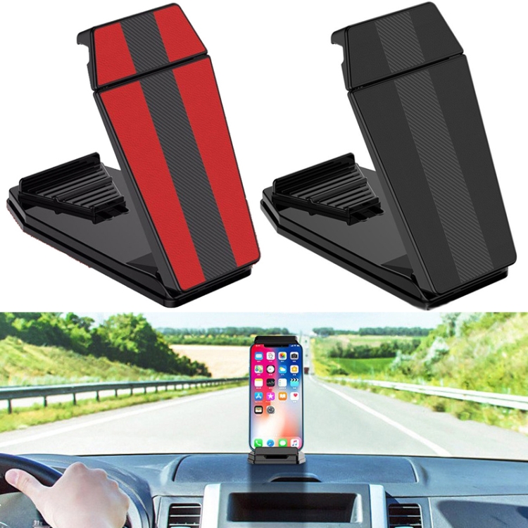 Mobile Phone Tablet Car Holder Suction Cup Instrument Fixed Bracket, Color: Black Carbon Fiber Mobile Phone Tablet Car Holder Suction Cup Instrument Fixed Bracket, Color: Black Carbon Fiber