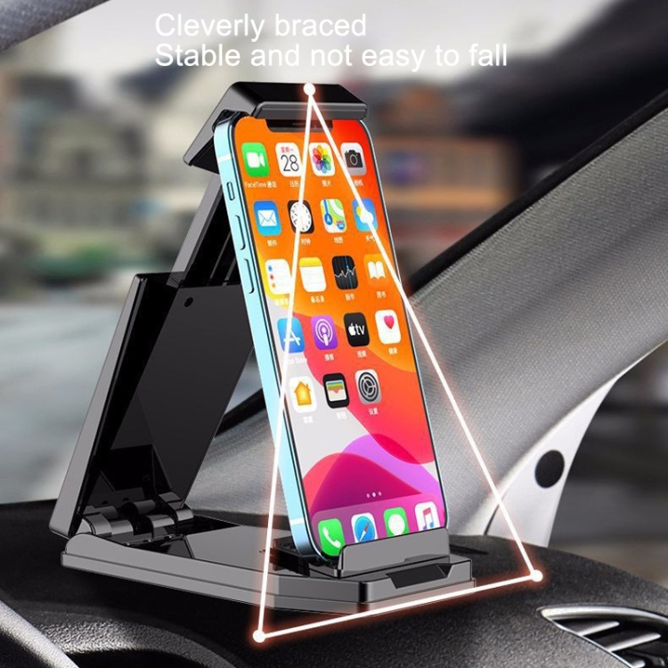 Mobile Phone Tablet Car Holder Suction Cup Instrument Fixed Bracket, Color: Black Carbon Fiber Mobile Phone Tablet Car Holder Suction Cup Instrument Fixed Bracket, Color: Black Carbon Fiber