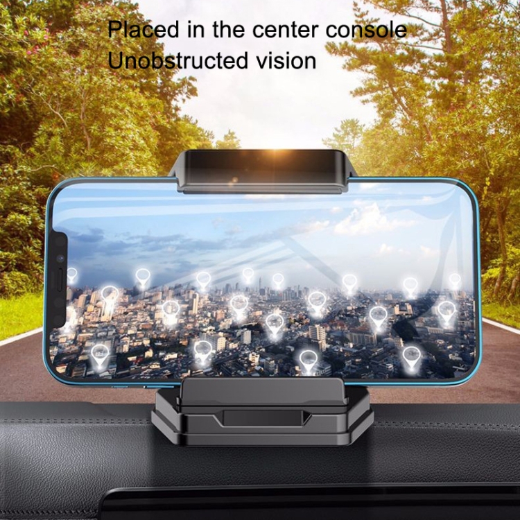 Mobile Phone Tablet Car Holder Suction Cup Instrument Fixed Bracket, Color: Black Carbon Fiber Mobile Phone Tablet Car Holder Suction Cup Instrument Fixed Bracket, Color: Black Carbon Fiber