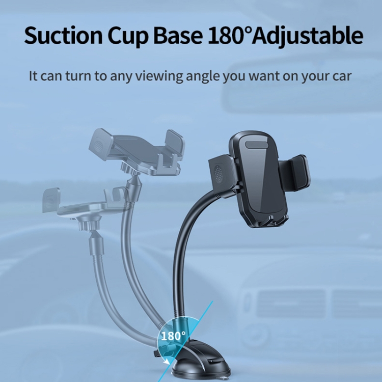 L005L+M013 Car Suction Cup Phone Holder(Gray) L005L+M013 Car Suction Cup Phone Holder(Gray)