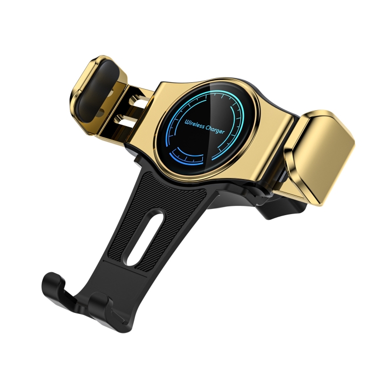 15W Mini Car Wireless Charger Phone Smart Sensing Holder(Gold) 15W Mini Car Wireless Charger Phone Smart Sensing Holder(Gold)