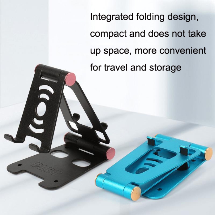 XY-02 Folding Live Aluminum Alloy Desktop Tablet Computer Mobile Phone Bracket(Black)