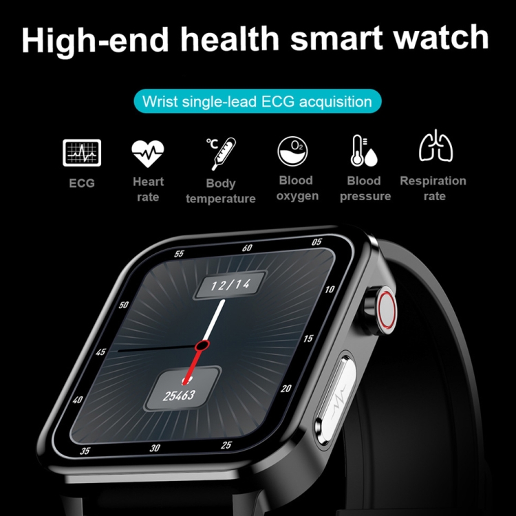 Préstamo E86 1.7 pulgadas Monitoreo de frecuencia cardíaca Smart Bluetooth Watch, Color: Rojo - B3