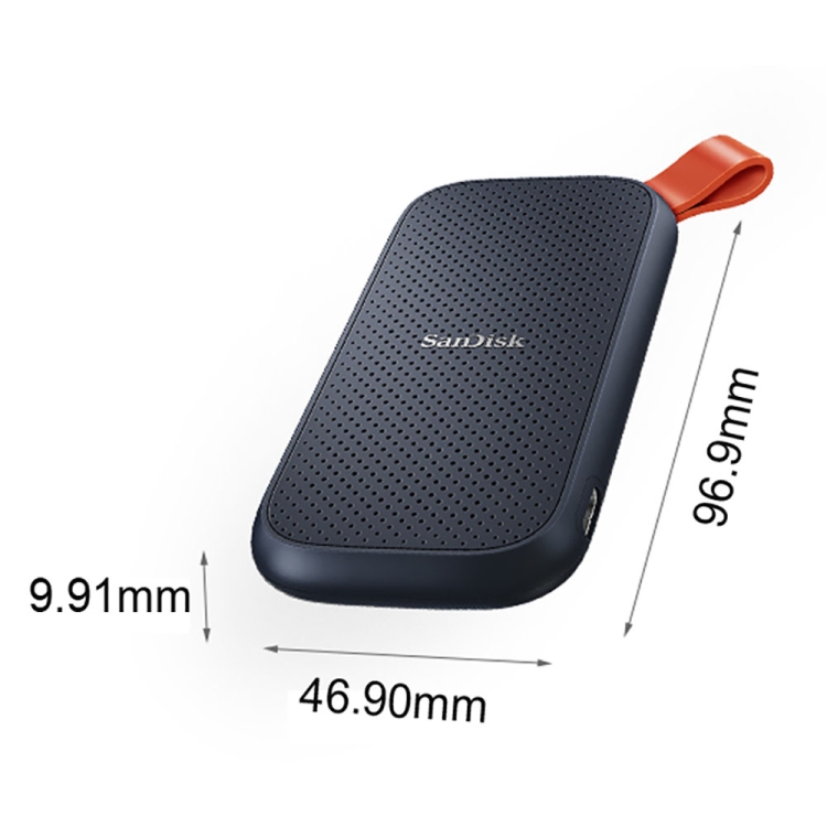 Sandisk E30 COMPACTO DE ALTA VELOCIDAD USB3.2 Mobile SSD Solid State Drive, Capacidad: 480GB - B1