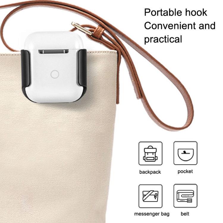 10 PCS Portable Headset Waist Hanging Protective Cover, Suitable For AirPods 2(White) 10 PCS Portable Headset Waist Hanging Protective Cover, Suitable For AirPods 2(White)